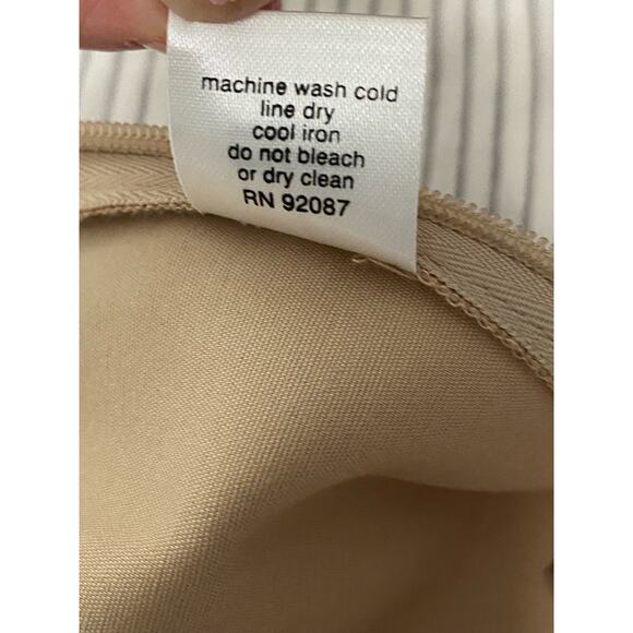 Saks Fifth Avenue Tan Ankle Straight Leg Pants Size 4 - Picture 8 of 9